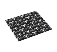 Tappetino scolapiatti in stile gotico con teschio di capra, assorbente per cucina, 40,6 x 45,7 cm, tappetino scolapiatti natalizio con anello per appendere