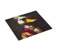 Tappetino scolapiatti in stile nobile a forma di anatra, tappetino assorbente per cucina, tappetino scolapiatti natalizio da 40,6 x 45,7 cm, con anello per appendere i piatti