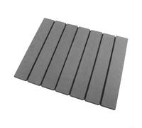 Tappetino scolapiatti in terra di diatomee per cucina, pieghevole e assorbente, per piatti, tazze, versatile, da usare come tappetino da bagno o per piante, grigio scuro (grigio scuro)