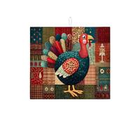 Tappetino scolapiatti in Turchia per bancone della cucina, tappetino assorbente per scolapiatti autunnale, in microfibra, per bancone della cucina, protezione per le vacanze, 40,6 x 45,7 cm