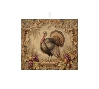 Tappetino scolapiatti in Turchia per bancone della cucina, tappetino assorbente per scolapiatti vintage in microfibra, per decorazione della cucina del Ringraziamento, 40,6 x 45,7 cm