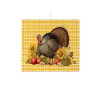 Tappetino scolapiatti in Turchia per bancone della cucina, tappetino scolapiatti assorbente rustico vintage, tappetino scolapiatti in microfibra autunnale per proteggere il tavolo del bancone della