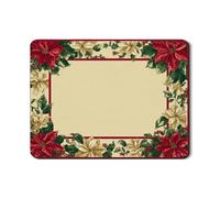 Tappetino scolapiatti invernale per bancone della cucina, affascinante stella di Natale rossa in gomma assorbente, elegante tappetino scolapiatti in pelle sintetica per bar, 45 x 61 cm