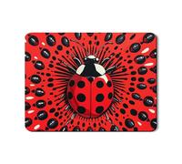 Tappetino scolapiatti ispirato a coccinelle per bancone della cucina, tappetino in gomma assorbente con bolle rosse stilizzate, decorazione primaverile, per cucina, sala da pranzo, 45,7 x 61 cm