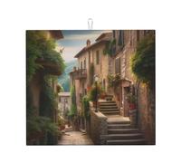 Tappetino scolapiatti italiano toscano super assorbente tappetino da cucina con gancio facile da pulire tappetini drenanti accessori da cucina scolapiatti tappetino per piatti tappetini 45,7 x 40,6 cm
