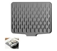 Tappetino scolapiatti lavabile Tappetino lavello da cucina resistente al calore e asciugatura rapida, realizzato in silicone adatto per lavelli da cucina e piani di lavoro del bagno (40 x 32,5 cm)