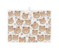 Tappetino Scolapiatti Lavabile Tappetino Per Asciugatura Cute Bear Facili Da Pulire Tappetini Per Posate Per Piastra Tazza Posate 46X41cm