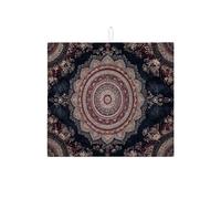 Tappetino scolapiatti mandala per bancone della cucina, elegante tappetino scolapiatti assorbente floreale scuro in microfibra vintage per proteggere il bancone della cucina, 40,6 x 45,7 cm