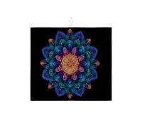 Tappetino scolapiatti mandala per bancone della cucina, tappetino assorbente per scolapiatti con motivo floreale vibrante, tappetino scolapiatti in microfibra bohémien, per bancone della cucina