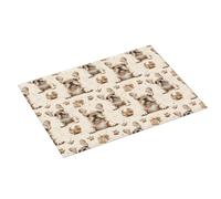 Tappetino scolapiatti marrone con stampa bulldog francese, super assorbente, in microfibra, grande tappetino scolapiatti per bancone della cucina, 45,7 x 61 cm, facile da pulire, decorazione per la