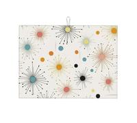 Tappetino scolapiatti moderno di metà secolo per bancone della cucina, in microfibra, assorbente, riutilizzabile, lavabile, extra large, 45,7 x 61 cm
