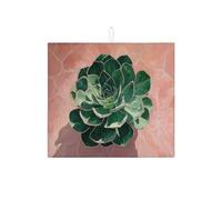 Tappetino scolapiatti moderno per piano di lavoro della cucina, tappetino scolapiatti assorbente verde botanico in microfibra ispirato alla natura, 40,6 x 45,7 cm