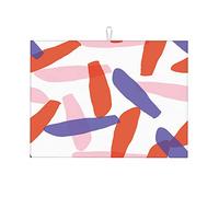 Tappetino scolapiatti multicolore da cucina, motivo: graffiti, geometria, linea, piccolo, divertente, cucina, grande, 18 x 24 pollici