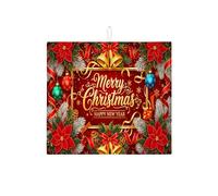 Tappetino scolapiatti natalizio a forma di stella di Natale per bancone della cucina, tappetino assorbente per scolapiatti con motivo floreale rosso, tappetino in microfibra invernale per cucina, bar