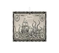 Tappetino scolapiatti nautico per bancone della cucina, tappetino assorbente scolapiatti in microfibra oceano bianco e nero a vela, tappetino scolapiatti per proteggere la cucina, 40,6 x 45,7 cm