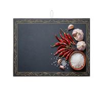 Tappetino scolapiatti nero per cucina, motivo floreale vintage, assorbente, in microfibra, per proteggere lo spazio sul bancone, 45,7 x 61 cm