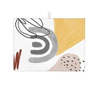 Tappetino scolapiatti Nordic Simple Light Colour XL, piccolo, per la cucina, 16 x 18 pollici