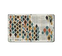Tappetino scolapiatti ondulato per bancone della cucina, in gomma assorbente, dai toni della terra, tappetino scolapiatti moderno geometrico in pelle PU, per bar, 30,5 x 50,8 cm