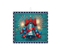Tappetino scolapiatti Patriotic Bell per bancone della cucina, tappetino assorbente per scolapiatti con stella blu, tappetino estivo in microfibra per proteggere bar, 40,6 x 45,7 cm