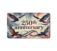 Tappetino scolapiatti patriottico per cucina, stile vintage, con aquila rossa e blu, in gomma, assorbente, tappetino scolapiatti in pelle sintetica per bancone, 30,5 x 50,8 cm