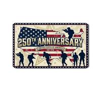 Tappetino scolapiatti patriottico per cucina, tappetino scolapiatti in gomma assorbente a forma di stella rossa blu rustica, tappetino scolapiatti a tema militare per il giorno dell'indipendenza, 30,5