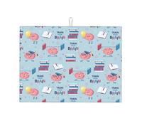 Tappetino scolapiatti per allenamento cerebrale, in microfibra, grande, per bancone della cucina, super assorbente, tappetino scolapiatti facile da pulire, 45,7 x 61 cm