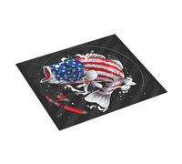 Tappetino scolapiatti per bancone della cucina, 40,6 x 45,7 cm, a forma di pesce spigola, assorbente negli Stati Uniti, tappetino per scolapiatti con anello per appendere