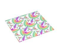 Tappetino scolapiatti per bancone della cucina, 40,6 x 45,7 cm, colorato pappagallo volante carino, tappetino assorbente per cucina, scolapiatti con anello per appendere