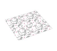 Tappetino scolapiatti per bancone della cucina, 40,6 x 45,7 cm, con grazioso alpaca, lama e cuori, tappetino assorbente per cucina, scolapiatti con anello per appendere