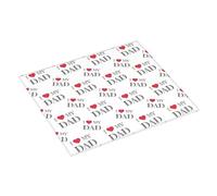 Tappetino scolapiatti per bancone della cucina, 40,6 x 45,7 cm, con scritta "I Love My Dad", tappetino assorbente per bancone della cucina, tappetino per scolapiatti con anello per appendere