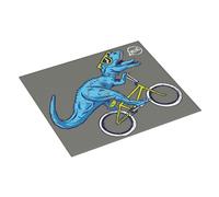 Tappetino scolapiatti per bancone della cucina, 40,6 x 45,7 cm, divertente dinosauro che cavalca il dinosauro, tappetino assorbente per bancone della cucina, tappetino per scolapiatti con anello