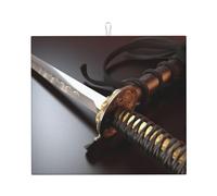 Tappetino scolapiatti per bancone della cucina, 40,6 x 45,7 cm, in microfibra, tappetino per asciugare i piatti giapponesi, samurai, spada, assorbenti, grandi piatti, scolapiatti per piani di lavoro