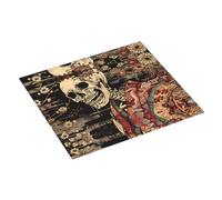 Tappetino scolapiatti per bancone della cucina, 40,6 x 45,7 cm, motivo gotico floreale orientale, tappetino assorbente per scolapiatti con anello per appendere