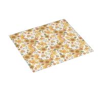 Tappetino scolapiatti per bancone della cucina, 40,6 x 45,7 cm, retro anni '70 e '60, tappetino assorbente per scolapiatti con anello per appendere