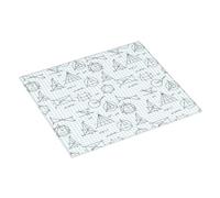 Tappetino scolapiatti per bancone della cucina, 40,6 x 45,7 cm, stampa con equazione matematica, tappetino assorbente per scolapiatti con anello per appendere