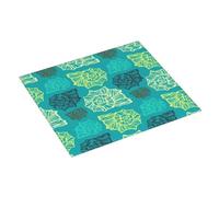 Tappetino scolapiatti per bancone della cucina, 40,6 x 45,7 cm, verde conchiglia, tappetino assorbente per bancone della cucina, tappetino per scolapiatti con anello per appendere