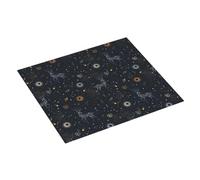 Tappetino scolapiatti per bancone della cucina, 40,6 x 45,7 cm, Via Lattea, costellazione del sole, cervi tappetino assorbente per scolapiatti con anello per appendere