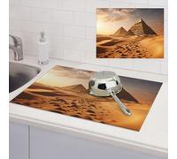 Tappetino scolapiatti per bancone della cucina, 45,7 x 61 cm, assorbente in microfibra, tappetino scolapiatti a piramide africana deserto, grandi tappetini scolapiatti per piani di lavoro della cucina