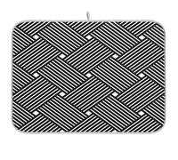 Tappetino scolapiatti per bancone della cucina, 45,7 x 61 cm, assorbente, scolapiatti in legno floreale