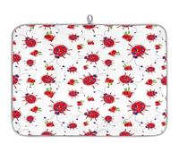 Tappetino scolapiatti per bancone della cucina, 60 x 45 cm, assorbente, in microfibra, ad asciugatura rapida, per macchina del caffè, lavello, scolapiatti