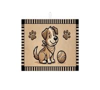 Tappetino scolapiatti per bancone della cucina, con stampa di cane, assorbente e divertente, 40,6 x 45,7 cm