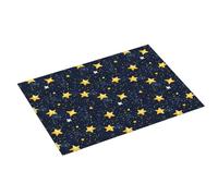Tappetino scolapiatti per bancone della cucina, con stampa di stelle nel cielo notturno, 45,7 x 61 cm, in microfibra, assorbente, per bancone della cucina, antiscivolo, con anello per appendere