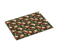 Tappetino scolapiatti per bancone della cucina, con stampa retrò di football americano, 45,7 x 61 cm, assorbente in microfibra, tappetino antiscivolo per scolapiatti con anello per appendere