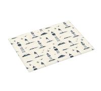 Tappetino scolapiatti per bancone della cucina, con stampa vintage di ancora, 45,7 x 61 cm, in microfibra, assorbente, per bancone della cucina, antiscivolo, con anello per appendere