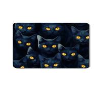 Tappetino scolapiatti per bancone della cucina, elegante tappetino in gomma assorbente gotica per scolapiatti a tema Halloween in pelle PU per proteggere il bancone della cucina, 30,5 x 50,8 cm