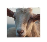 Tappetino scolapiatti per bancone della cucina, grande, super assorbente, docile, in microfibra di capra, antiscivolo, tappetino scolapiatti per lavelli, caffettiera, 46 x 41 cm