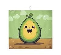 Tappetino scolapiatti per bancone della cucina, grande, super assorbente, tappetino scolapiatti in microfibra con cartoni animati, tappetino antiscivolo per scolapiatti per lavelli e caffettiera, 46 x