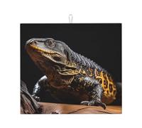 Tappetino scolapiatti per bancone della cucina, grande, super assorbente, tappetino scolapiatti per rettili, monitor lucertola, in microfibra, antiscivolo, tappetino scolapiatti per lavelli e