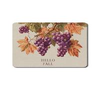 Tappetino scolapiatti per bancone della cucina, in gomma assorbente, ispirato all'autunno, tappetino scolapiatti vintage floreale per bancone della cucina, protezione da bar, 30,5 x 50,8 cm