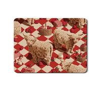 Tappetino scolapiatti per bancone della cucina, in gomma assorbente, stile fattoria, stile vintage, decorazione per picnic primaverile, 45,7 x 61 cm